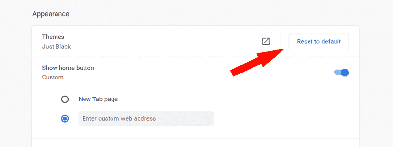 how to remove a theme from chrome 5