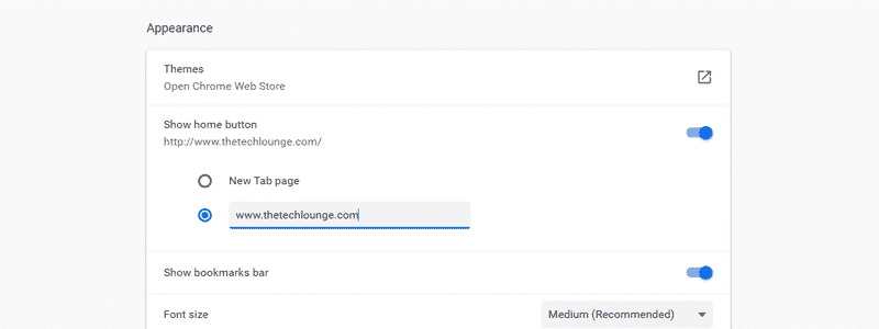 how to set homepage in google chrome 08