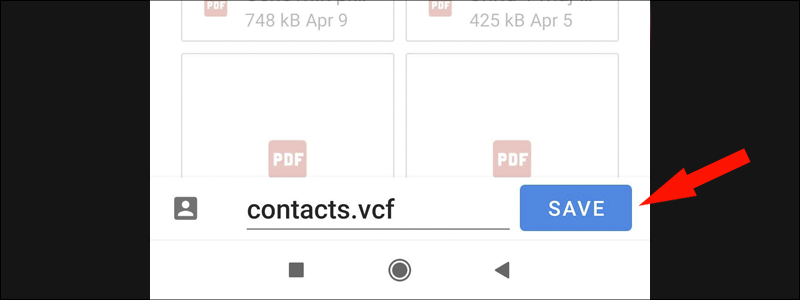 how to transfer contacts from android to android 11