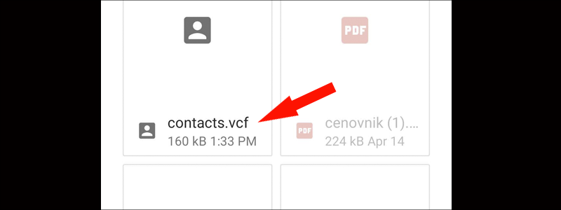how to transfer contacts from android to android 16