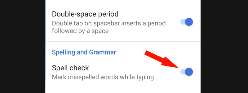 how to turn off autocorrect on android 10