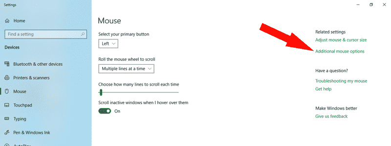 how to turn off mouse acceleration in windows 10 3