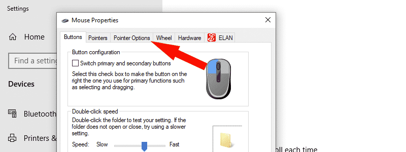 how to turn off mouse acceleration in windows 10 5