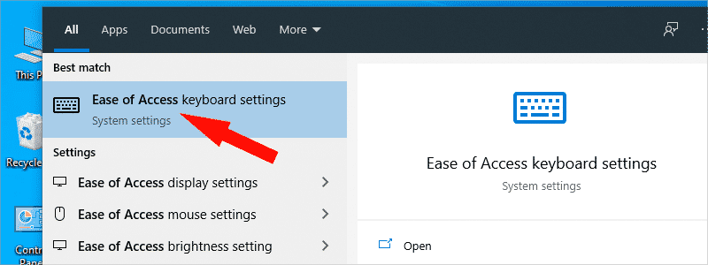 how to turn off sticky keys on windows 10 b