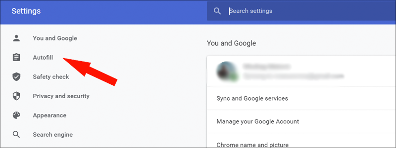 how to turn off uutofill on chrome 5
