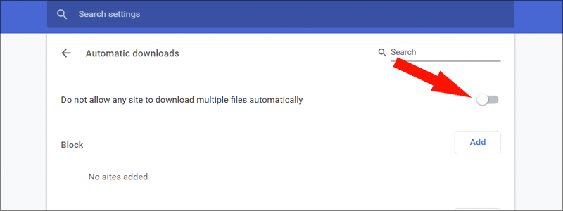how to unblock automatic downloads on google chrome 9