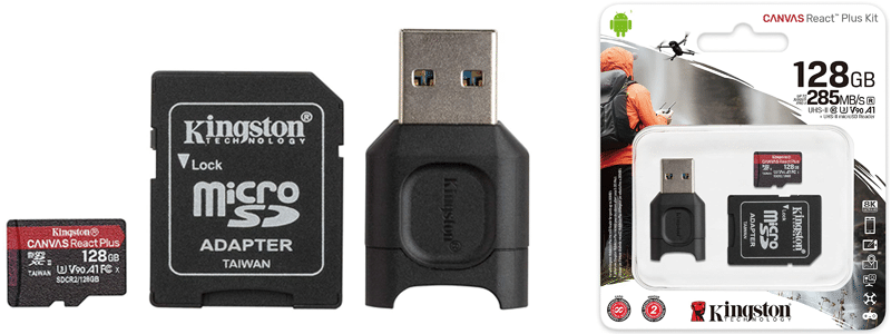 kingston 128gb canvas react plus (mlpmr2128gb)
