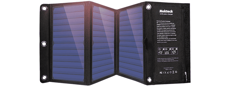 nekteck 21w portable solar panel charger