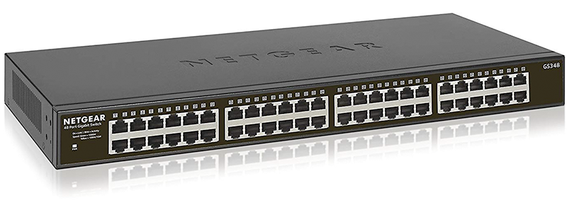 netgear 48-port gigabit ethernet unmanaged switch gs348