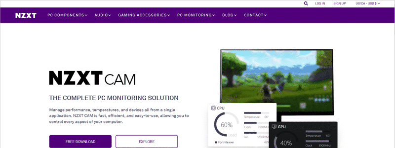 nzxt's cam
