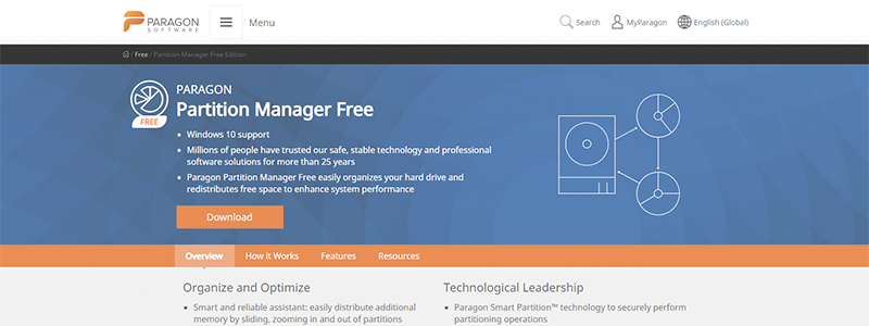 paragon partition manager free