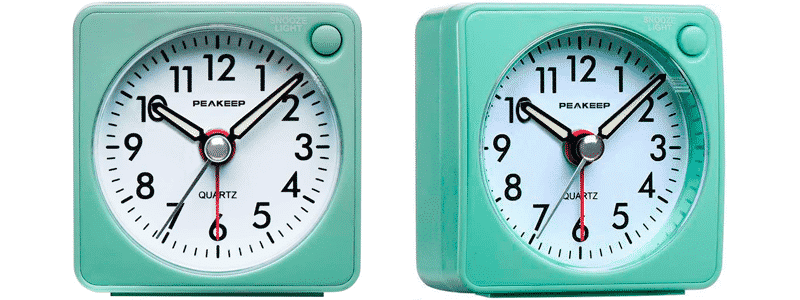 peakeep travel alarm clock