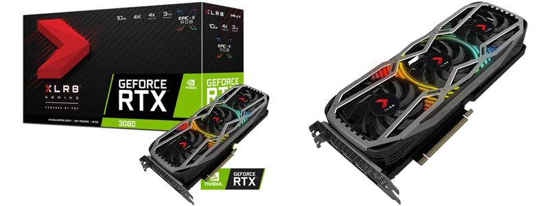 pny geforce rtx 3080 10gb xlr8