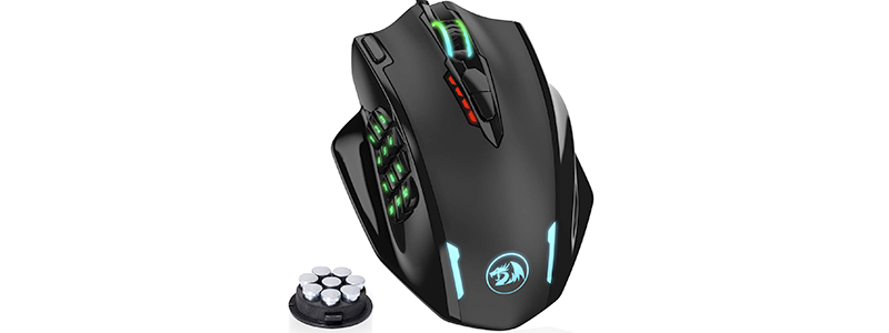 redragon impact rgb led mmo mouse