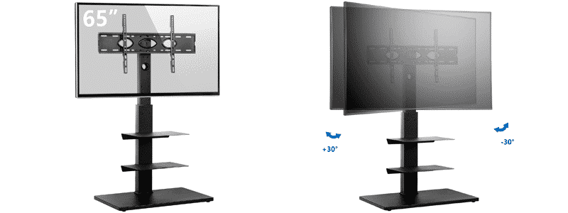 rfiver swivel floor tv stand