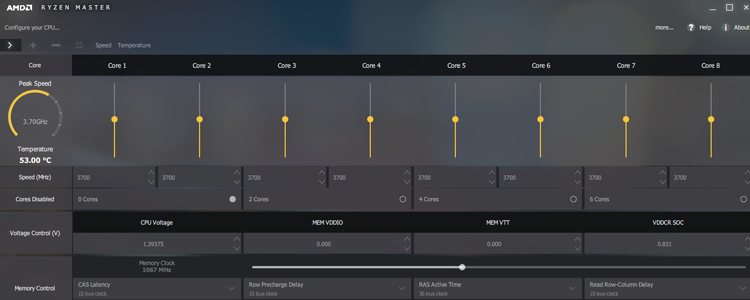 how to check CPU temperature via Ryzen Master Utility