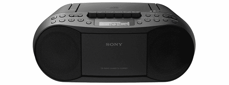 sony cfds70-blk cd-mp3 cassette boombox