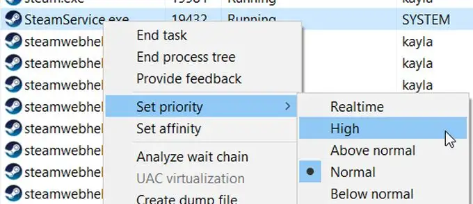 steam set priority