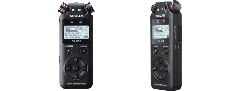 tascam dr-05x stereo handheld digital recorder