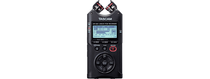 tascam dr-40x four-track digital audio recorder