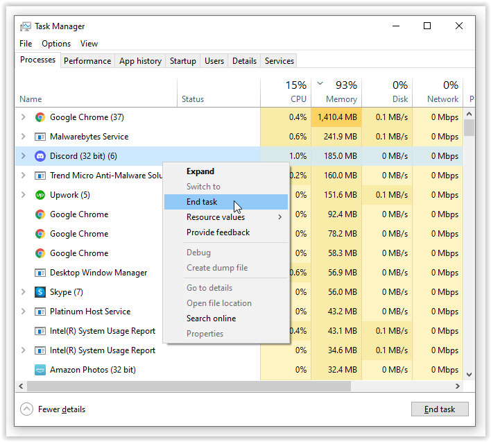 task manager end discord