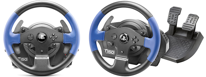 thrustmaster t150 force feedback racing wheel