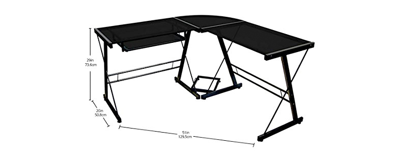 walker edison soreno 3-piece corner desk